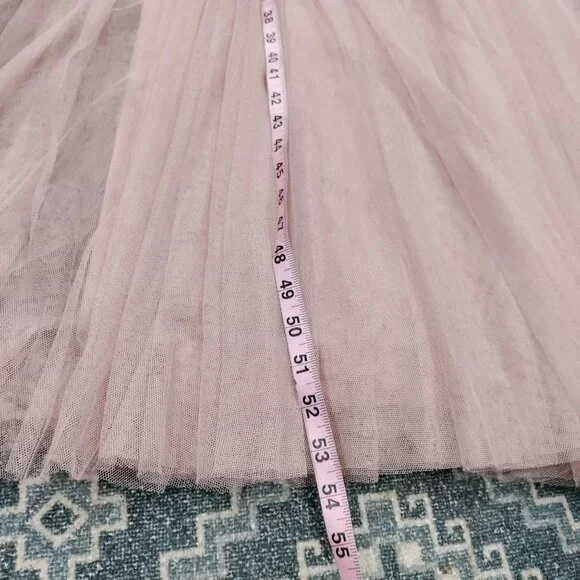 Jenny Yoo Wedding Bridesmaid Gown Blush Pink Tulle Sheer Sarita Dress 16 NWT - Picture 14 of 16